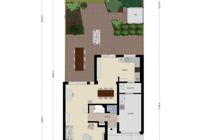 Plattegrond – Imkerberg 60, Roosendaal