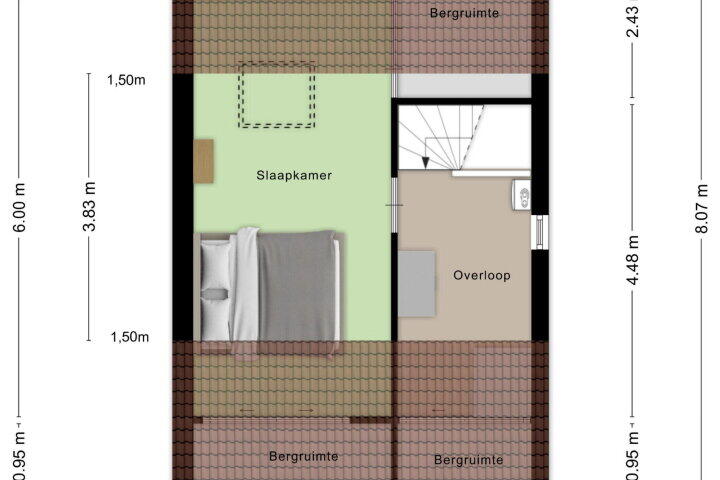 Plattegrond – Imkerberg 60, Roosendaal