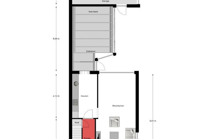Plattegrond – In het Neervelt 6, Meijel