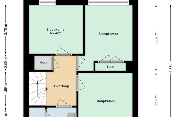 Plattegrond – Irenelaan 31, Bladel