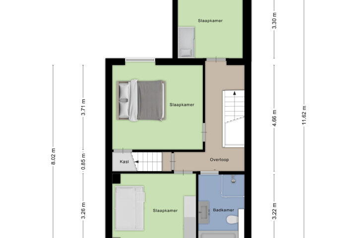 Plattegrond – Ireneplein 19, Roosendaal