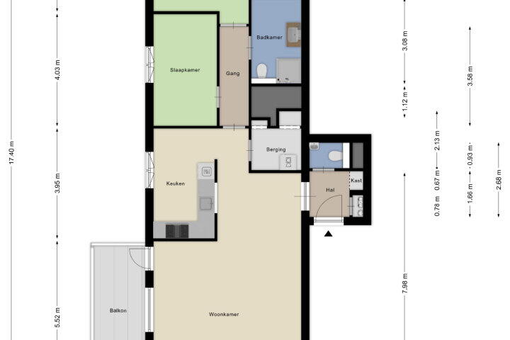 Plattegrond – Irene Vorrinkstraat 361, Nijmegen