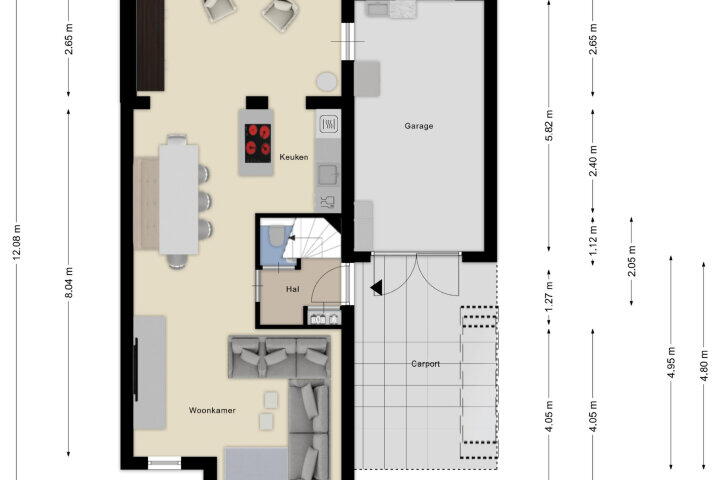 Plattegrond – Irisberg 5, Roosendaal