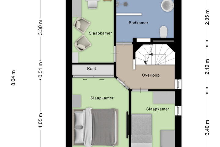 Plattegrond – Irisberg 5, Roosendaal