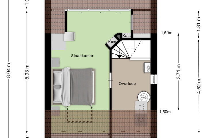 Plattegrond – Irisberg 5, Roosendaal