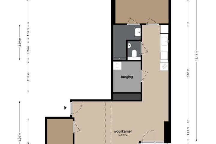 Plattegrond – Isaac Titsinghkade 239, Amsterdam