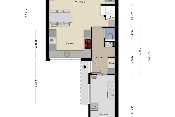 Plattegrond – Isabelladonk 32, Roosendaal