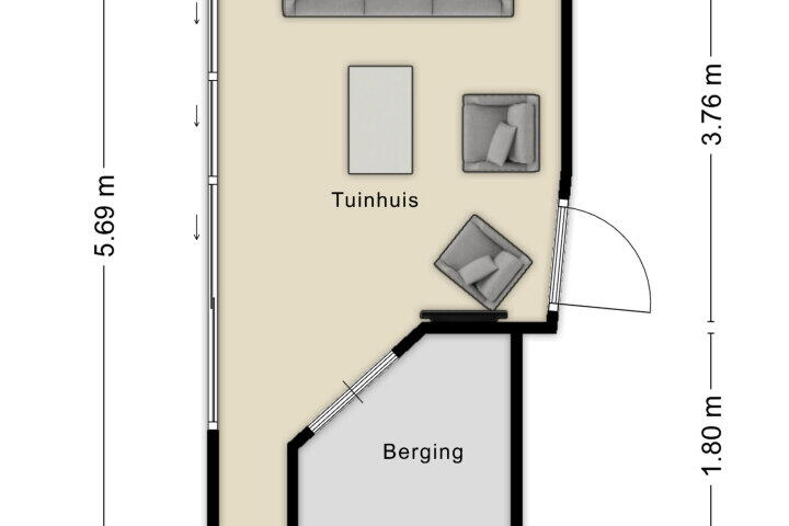 Plattegrond – Isabelladonk 32, Roosendaal