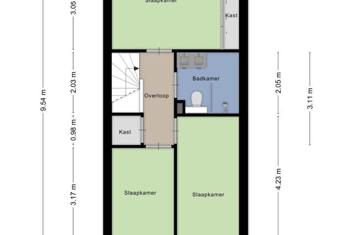 Plattegrond – Isabella Richaardsstraat 50, Amsterdam