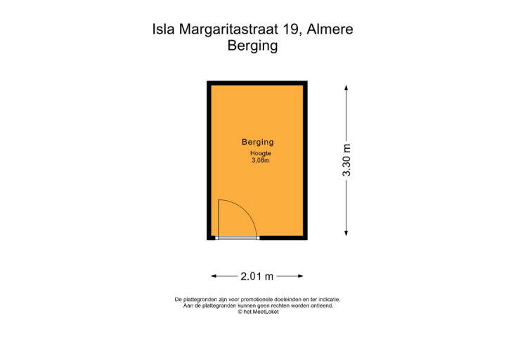 Plattegrond – Isla Margaritastraat 19, Almere