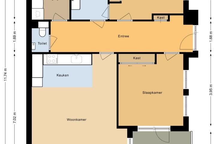 Plattegrond – Jacob Marisstraat 8, Heerhugowaard