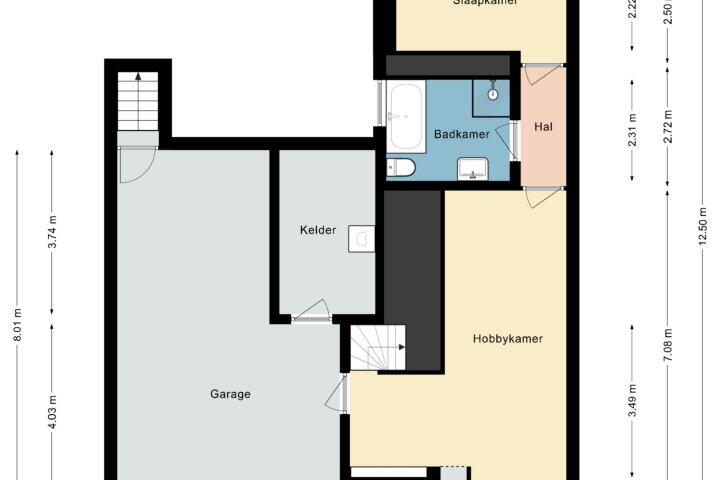 Plattegrond – Jacob Ruysdaelstraat 41, Kerkrade