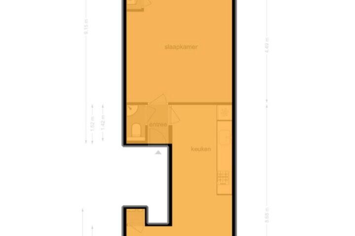 Plattegrond – Jacob van Lennepkade 155 2, Amsterdam