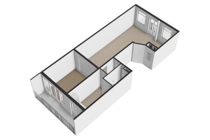 Plattegrond – Jacob van Lennepkade 259 1, Amsterdam