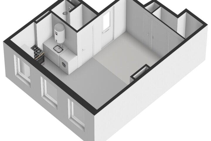 Plattegrond – Jacob van Lennepstraat 23 C, Amsterdam