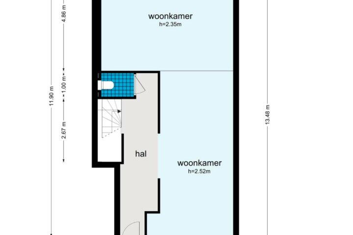 Plan – Jacob van Lennepstraat 69 1, Amsterdam