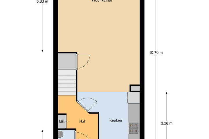 Plattegrond – Jac Thijssedomein 8, Maastricht