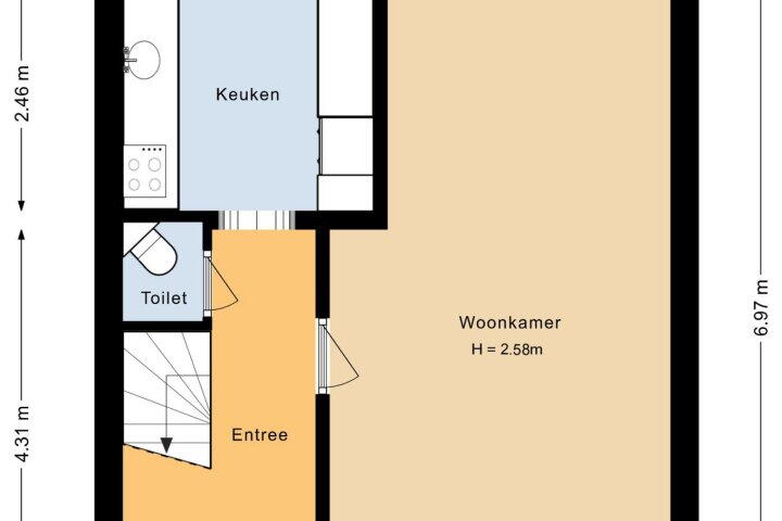 Plattegrond – Jac. van Maerlantlaan 38, Heerhugowaard