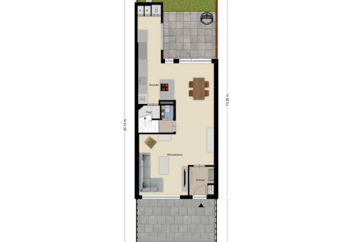 Plattegrond – Jadedijk 6, Roosendaal