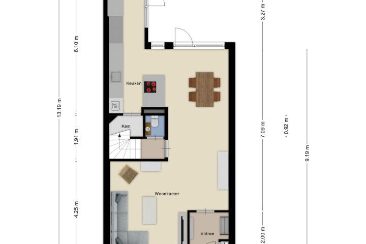 Plattegrond – Jadedijk 6, Roosendaal