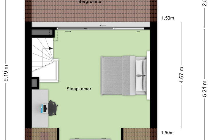 Plattegrond – Jadedijk 6, Roosendaal