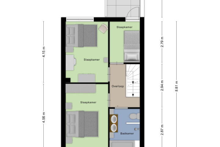 Plattegrond – Jadedijk 61, Roosendaal