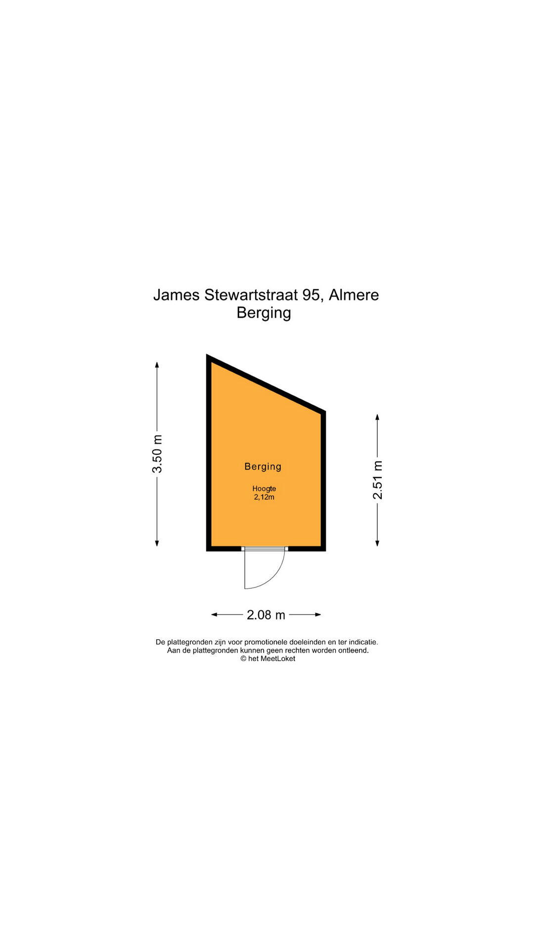 Plattegrond 5 - James Stewartstraat 95, Almere