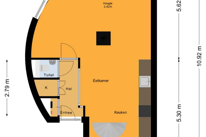 Plattegrond – James Stewartstraat 95, Almere