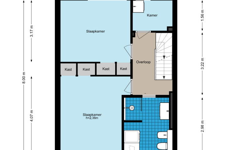 Plattegrond – Jan de Beyerhof 2, Ouderkerk aan de Amstel