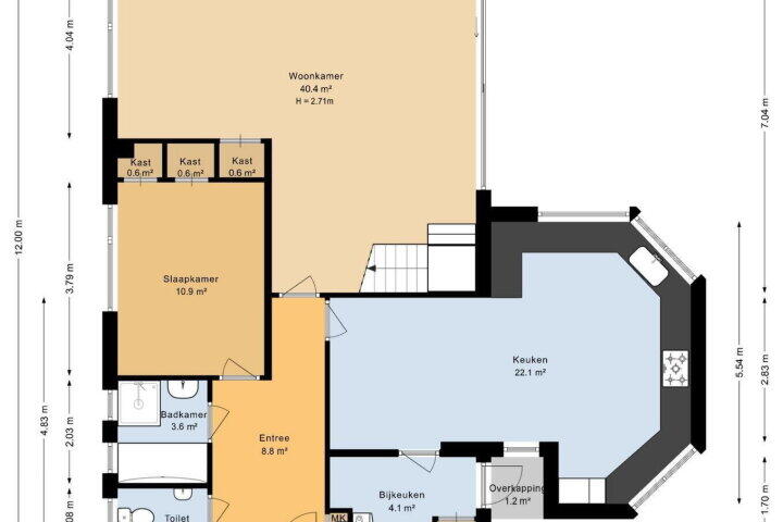 Plattegrond – Jan Fabriciuslaan 9, Roden