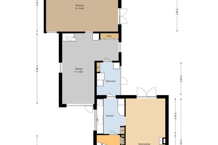 Plattegrond – Jan Glijnisweg 32 B, Heerhugowaard