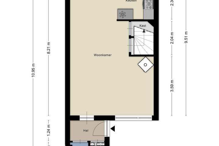 Plattegrond – Jan Lievenslaan 21, Hazerswoude-dorp