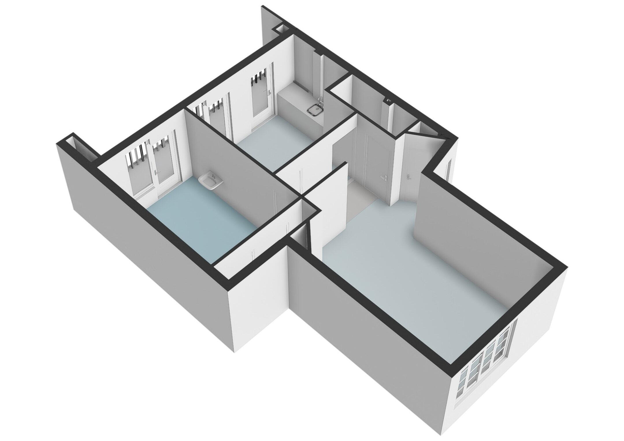 Plattegrond 3 - Jan Lievensstraat 54 1, Amsterdam