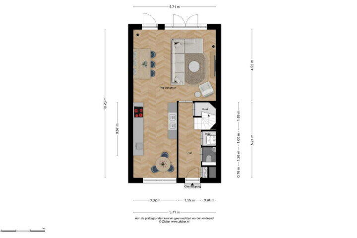 Plattegrond – Jan Ligthartstraat 34, Breda