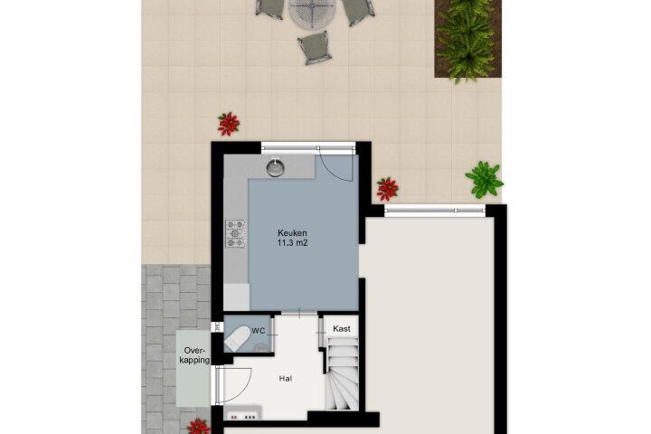 Plattegrond – Jan Luikenstraat 40, Hengelo