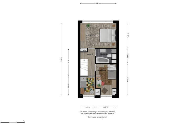 Plattegrond – Jan Nieuwenhuyzenstraat 56 B, Breda
