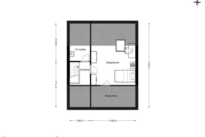 Plattegrond – Jansoniusstraat 36, Drachten