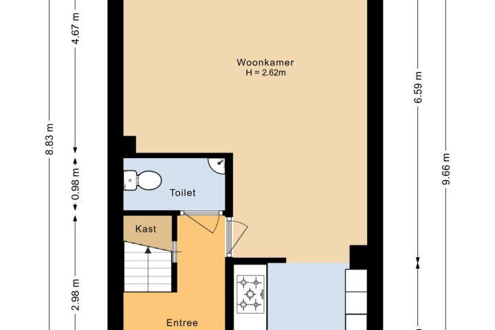 Plattegrond – Jan Tooroplaan 10, Heerhugowaard