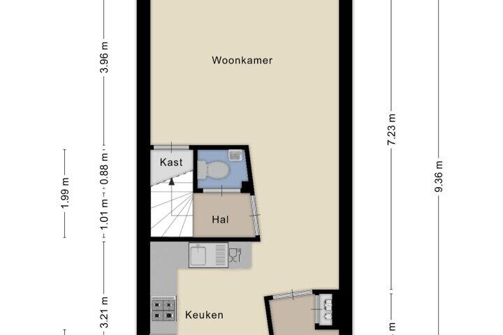 Plattegrond – Januaristraat 13, Almere