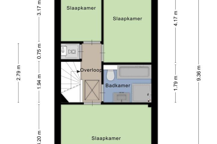 Plattegrond – Januaristraat 13, Almere