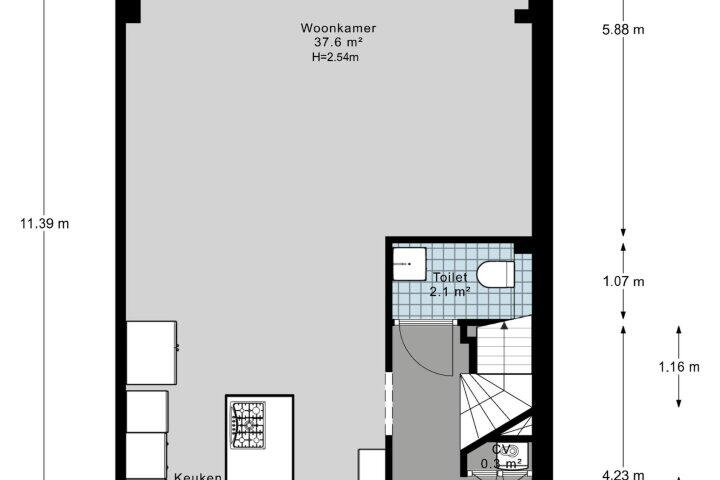 Plattegrond – Jan van Avesneslaan 1, Amstelveen