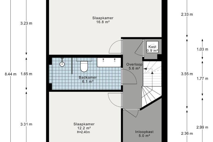 Plattegrond – Jan van Avesneslaan 1, Amstelveen