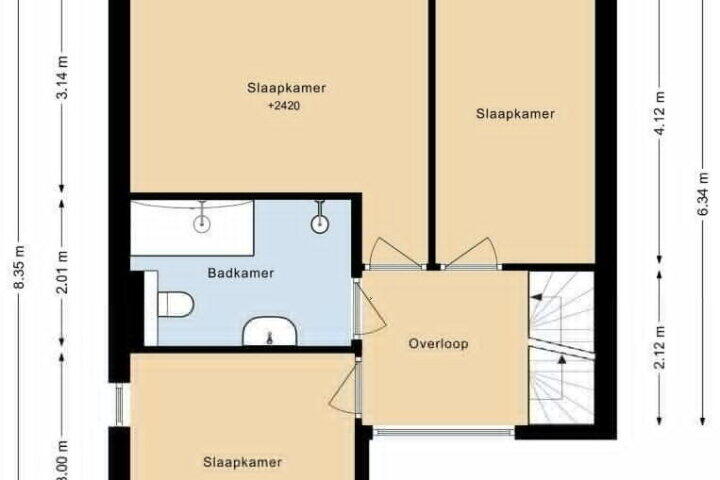 Plattegrond – Jan van Eyckstraat 36, Almere