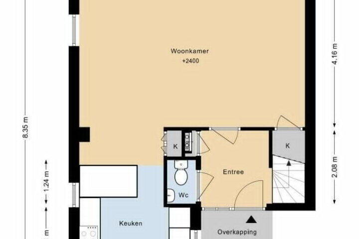 Plattegrond – Jan van Eyckstraat 36, Almere
