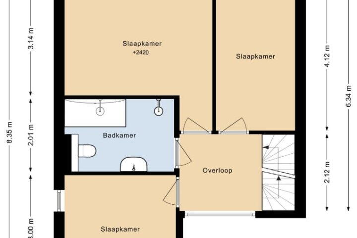 Plattegrond – Jan van Eyckstraat 36, Almere