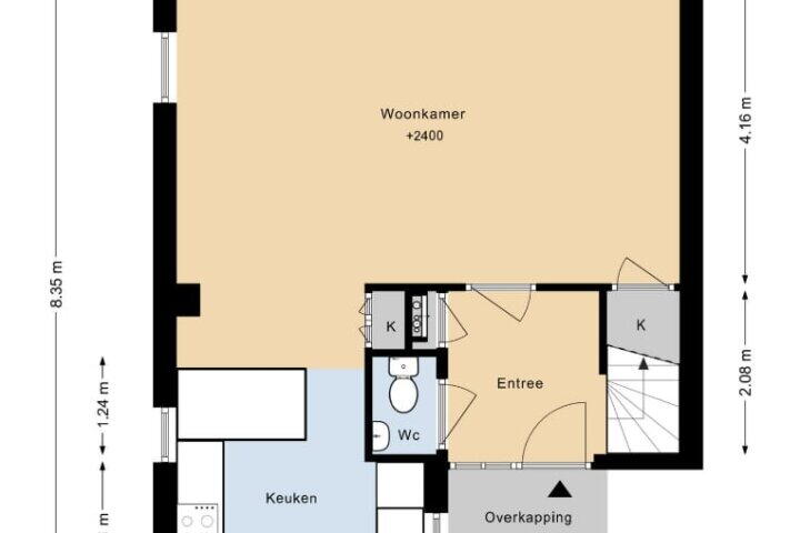 Plattegrond – Jan van Eyckstraat 36, Almere