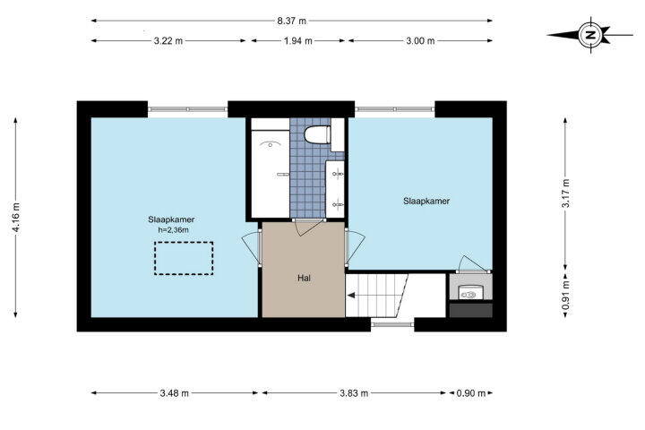 Plattegrond – Jan van Mierlolaan 16, Amstelveen