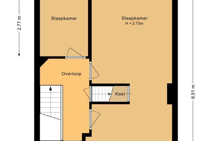 Plattegrond – Jan van Scorelkade 61, Alkmaar