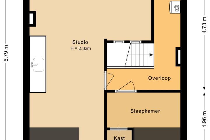 Plattegrond – Jan van Scorelkade 61, Alkmaar