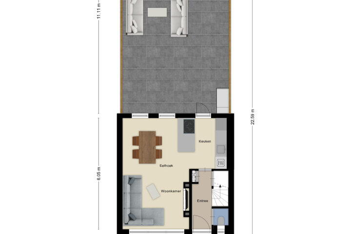 Plattegrond – Jan Vermeerlaan 76, Roosendaal